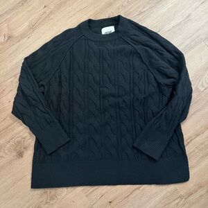 Aerie unREAL Cable Crew Sweater